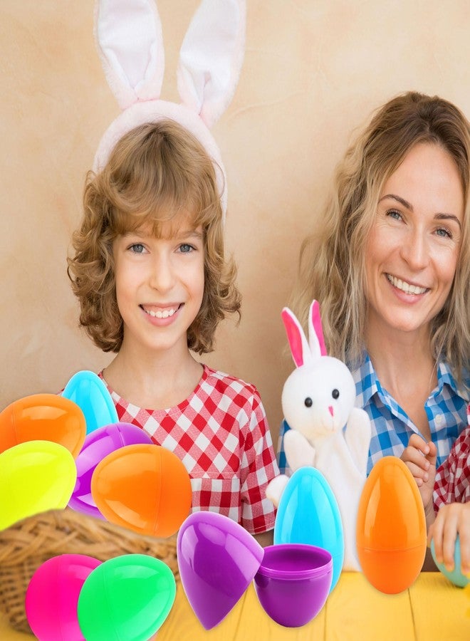 Haconba 24 Pcs 5 inch Easter Eggs Colorful Large Plastic Fillable Easter Eggs for Basket Fillers Egg Hunt Easter Themed Party Supplies Decoration - Image 4